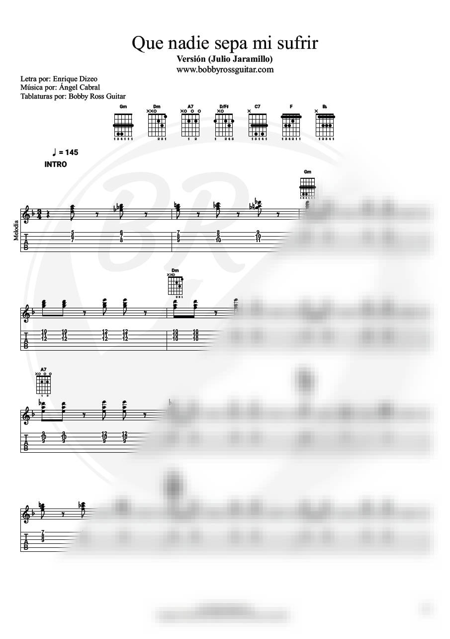 Portada Partitura (Melodía)